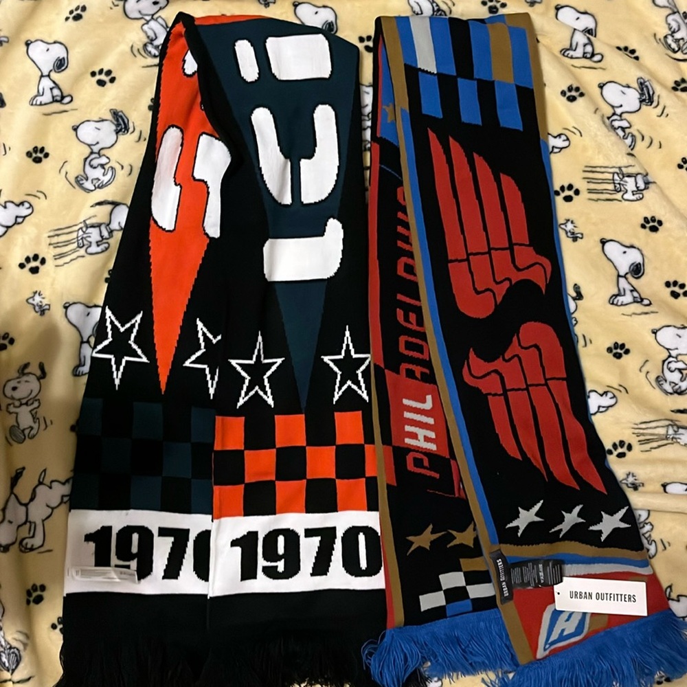 NWT Urban Outfitters Set of 2 Trendy Sports Scarves